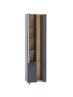 4-tlg Badezimmerschrank FIGUERES in Grau/Braun