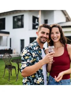 3tlg. Balkonmöbel Set in Bronze