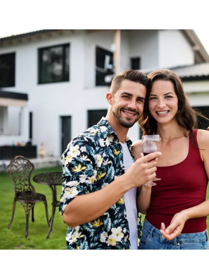 3tlg. Balkonmöbel Set in Bronze