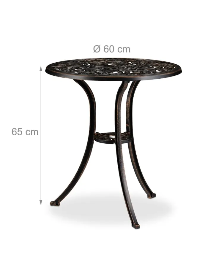 3tlg. Balkonmöbel Set in Bronze