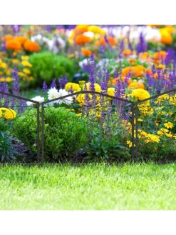 4-tlg. Beetzaun in Schwarz