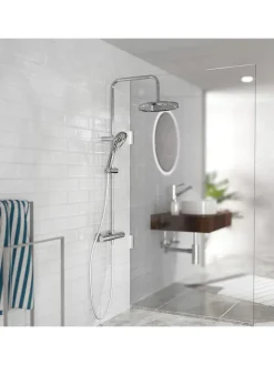 6tlg. Überkopfbrause-Set ''Madrid'' in Chrom