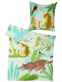 2tlg. Bettwäsche-Set in Grün