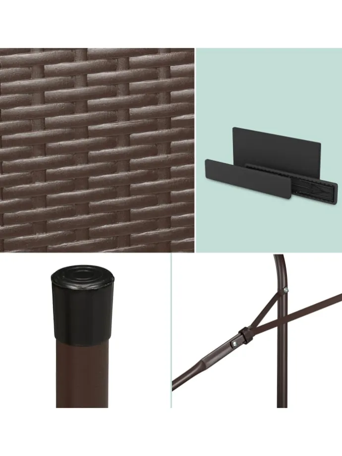 3-tlg. Bierzeltgarnitur in Braun