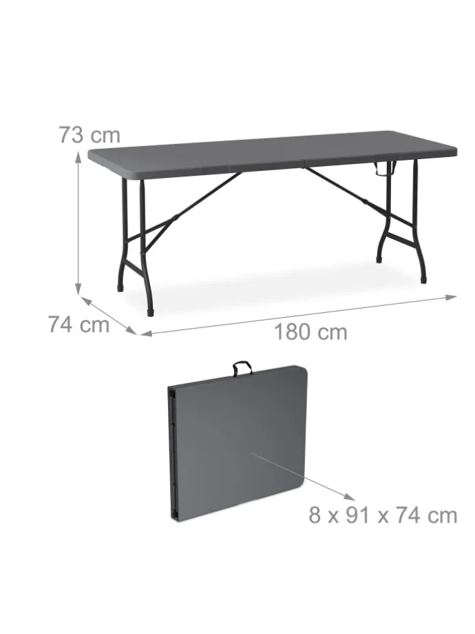 3-tlg. Bierzeltgarnitur in Grau