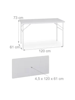 3-tlg. Bierzeltgarnitur in Weiß