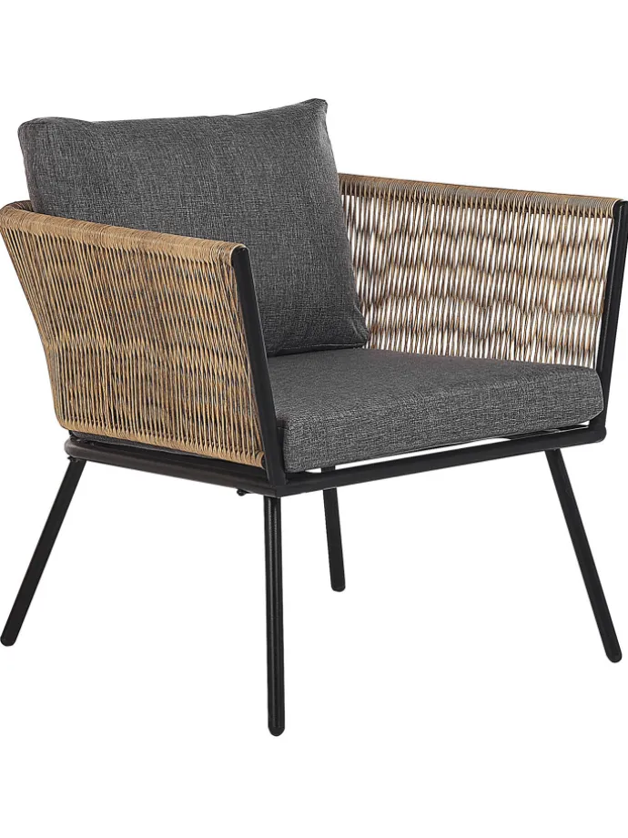 3-tlg Bistro Set GARGANO in Braun/Grau