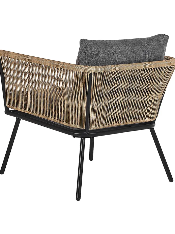 3-tlg Bistro Set GARGANO in Braun/Grau