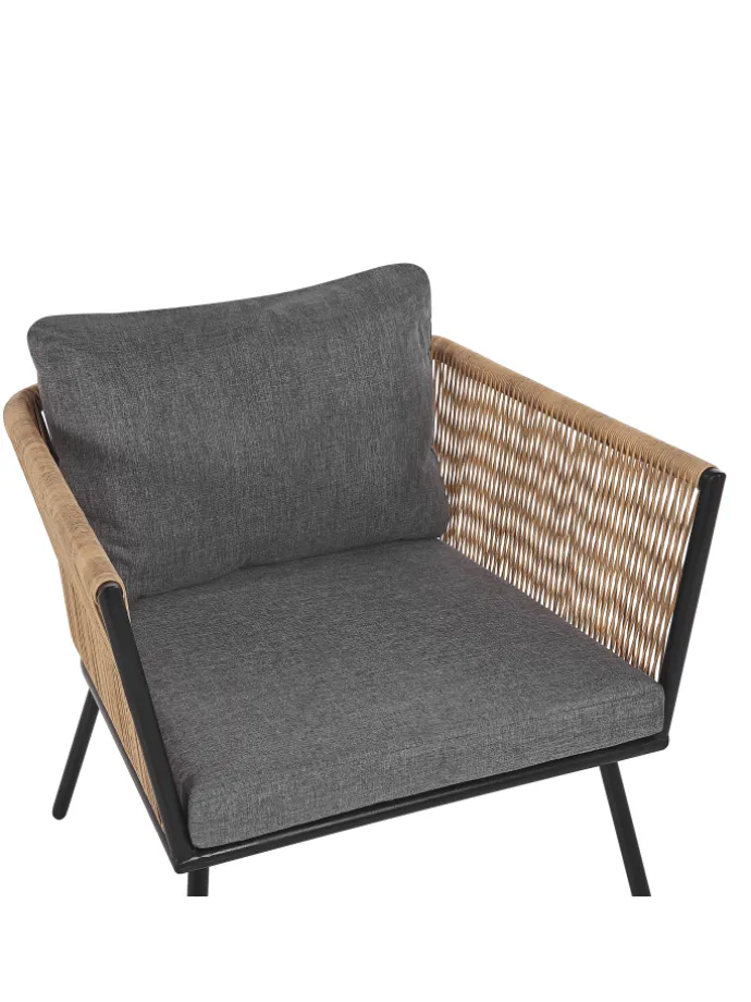 3-tlg Bistro Set GARGANO in Braun/Grau