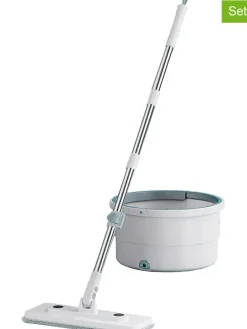 2tlg. Bodenwischer-Set in Weiß