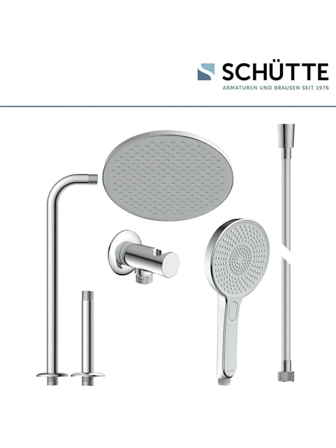 5tlg. Brause-Set ''Karibik'' in Chrom/ Hellgrau