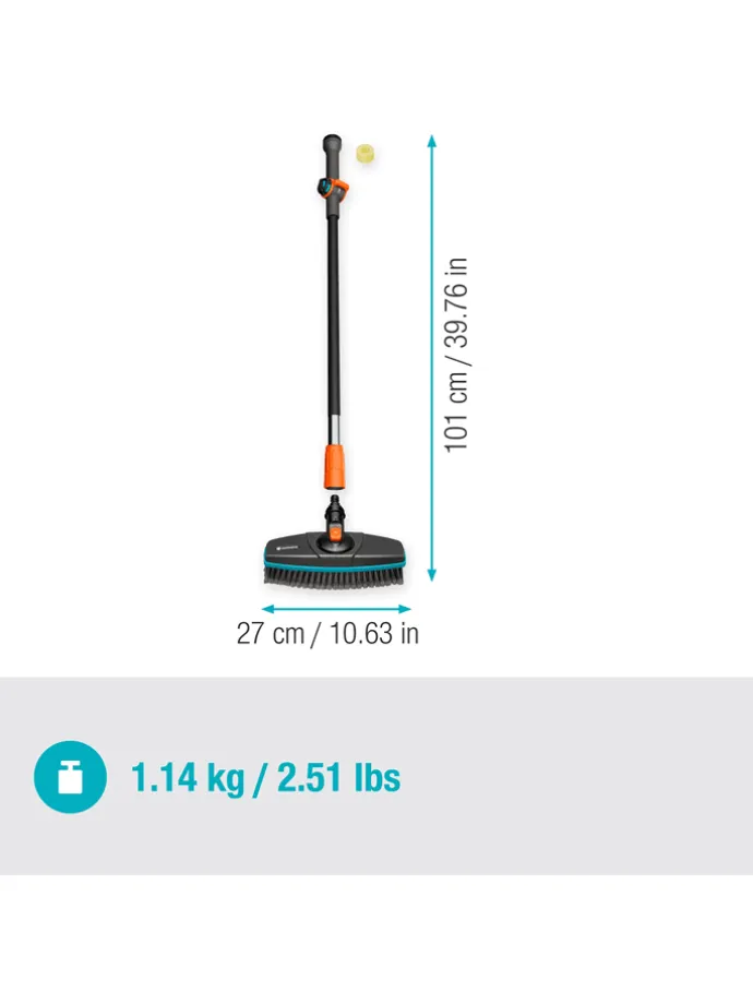 3tlg. Cleansystem-Set mit Stiel "Hard" in Schwarz