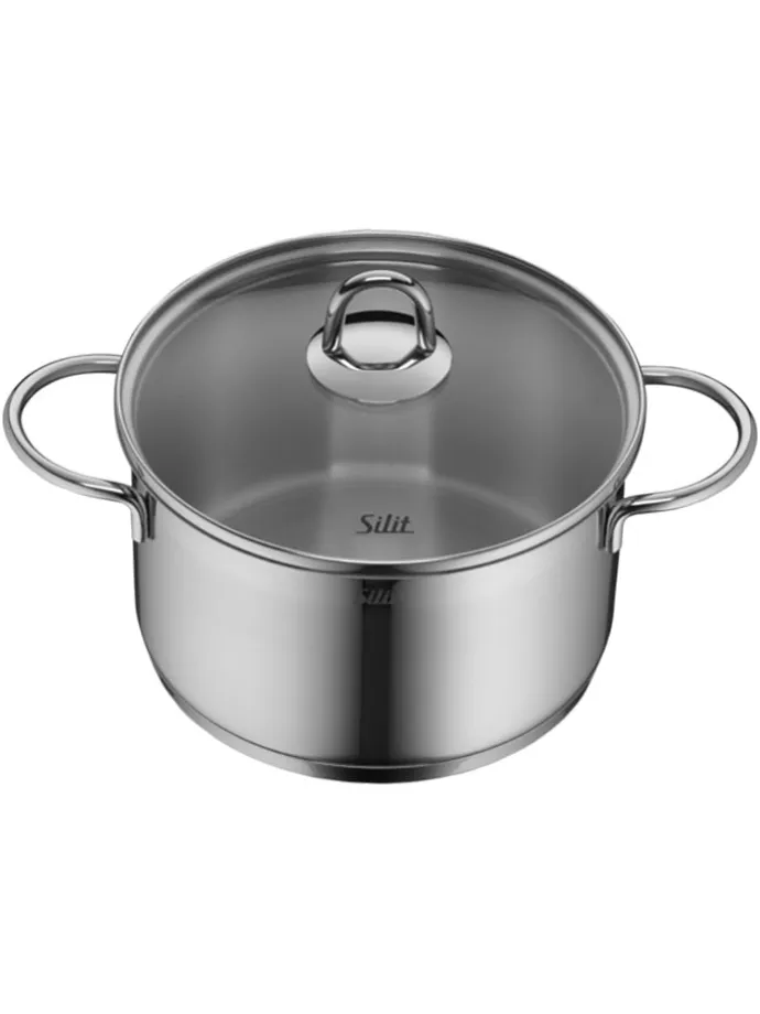 10tlg. Edelstahl-Kochgeschirr-Set "Diamant"