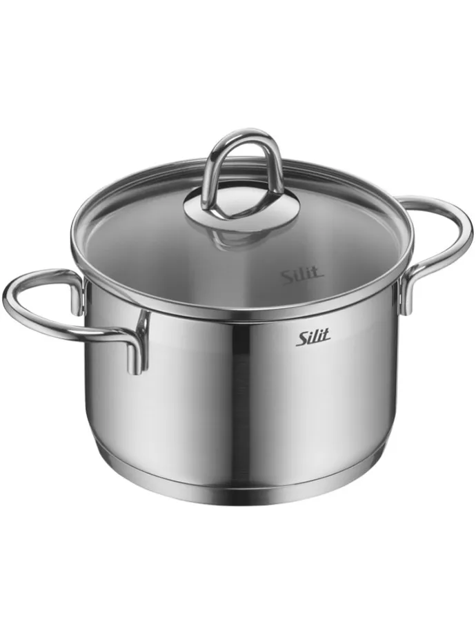 10tlg. Edelstahl-Kochgeschirr-Set "Diamant"