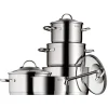 9tlg. Edelstahl-Kochgeschirr-Set "Provence Plus"