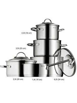 9tlg. Edelstahl-Kochgeschirr-Set "Provence Plus"