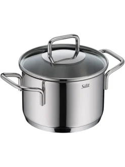 9tlg. Edelstahl-Kochgeschirr-Set 