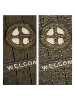 4-tlg. Feentür Set in Bunt