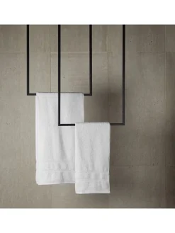 8tlg. Frottierset "Las Palmas" in Weiß