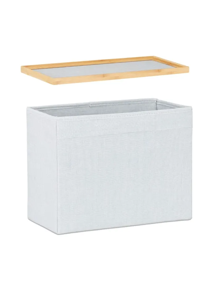 2tlg. Garderoben Set in Natur/ Grau