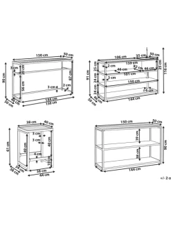 6-tlg Gartenküche AVETRANA in Weiß/Braun
