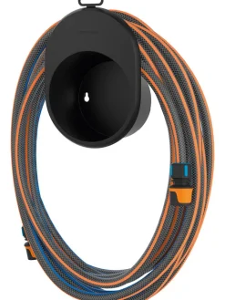 2tlg. Gartenschlauch-Set in Schwarz