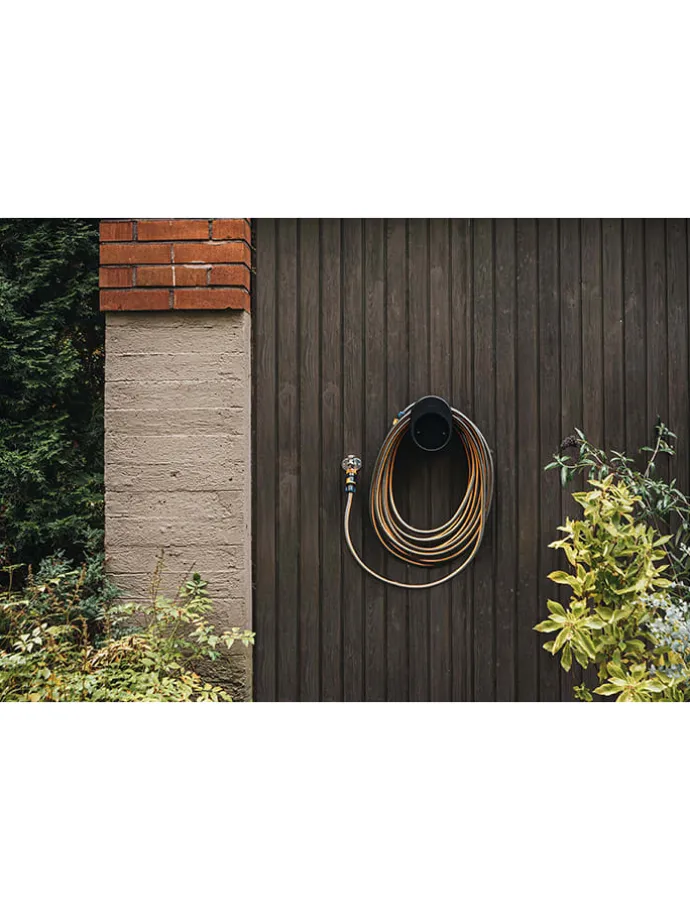 2tlg. Gartenschlauch-Set in Schwarz