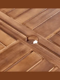 7-tlg Gartentisch Set AGELLO in Braun