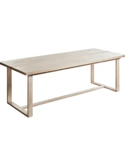 7-tlg Gartentisch Set AZZANELLO in Braun/Weiß