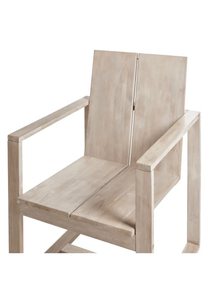 7-tlg Gartentisch Set AZZANELLO in Braun/Weiß