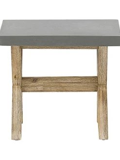 7-tlg Gartentisch Set OLBIA in Grau/Braun