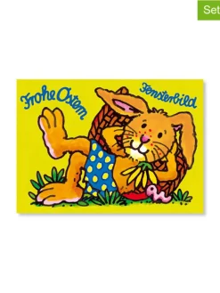 12tlg. Geschenk-Set "Fensterbild Ostern" in Bunt