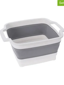 6tlg. Geschirrspül-Set in Weiß/ Grau