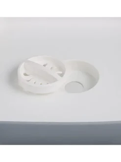 6tlg. Geschirrspül-Set in Weiß/ Grau