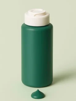 7tlg. Geschirrtücher-Blockdruck-Set in Beige/ Grün