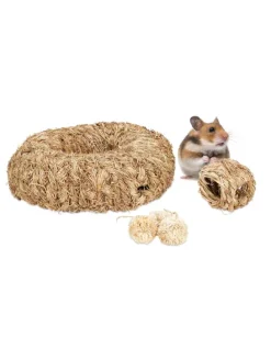 5-tlg. Hamsterzubehör in Natur