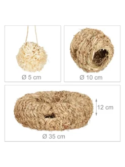 5-tlg. Hamsterzubehör in Natur