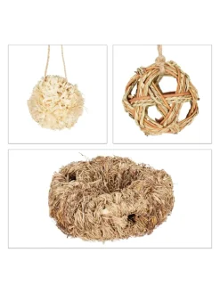 5-tlg. Hamsterzubehör Set in Natur