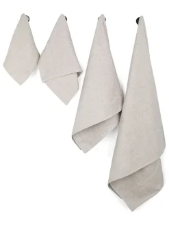 10tlg. Handtuch-Set in Creme