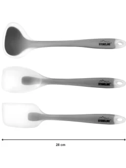 3tlg. Küchenhelfer-Set in Grau