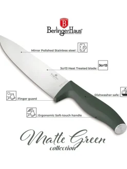 10tlg. Küchenmesser-Set im Block in Anthrazit