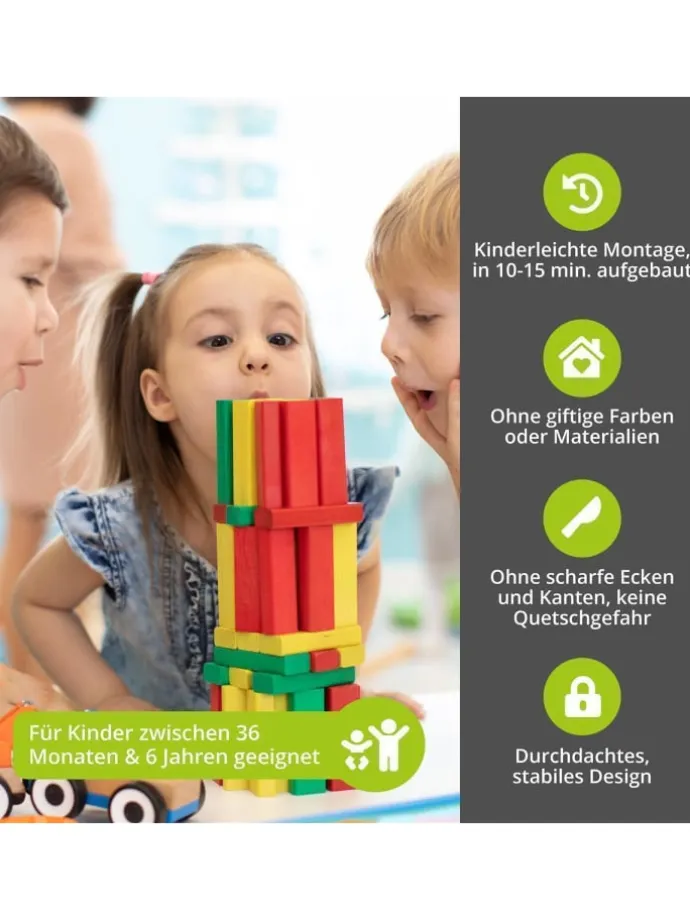 3-tlg. Kindersitzgruppe Amy in Grau / weiß