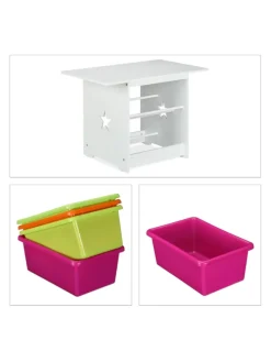 3-tlg. Kindersitzgruppe in Weiß