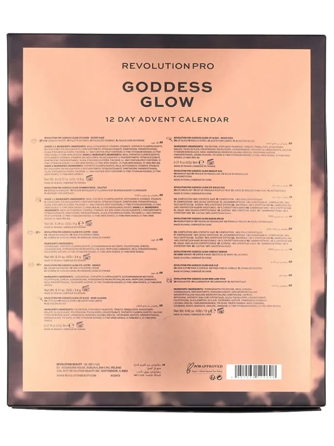 12tlg. Kosmetik-Adventskalender "Pro Goddess Glow"