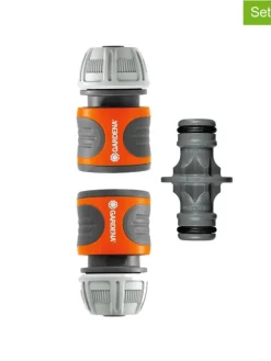 3tlg. Kupplungs-Set in Schwarz/ Orange - 13 mm (1/2")