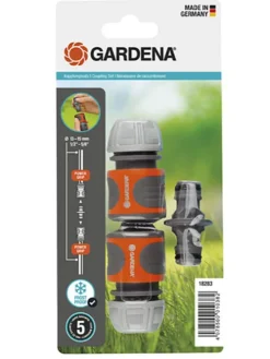 3tlg. Kupplungs-Set in Schwarz/ Orange - 13 mm (1/2")