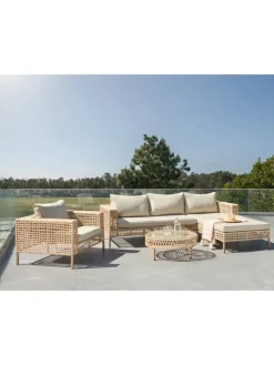 3-tlg Lounge Set CALASETTA in Beige