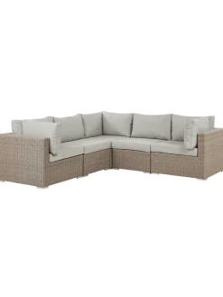 7-tlg Lounge Set CONTARE in Grau/Beige