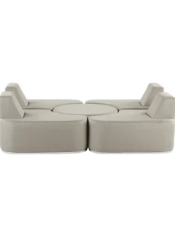 5-tlg Lounge Set FABRO in Grau