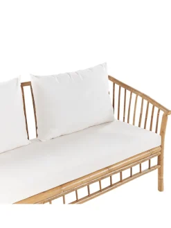 4-tlg Lounge Set MAGGIORE in Braun/Weiß